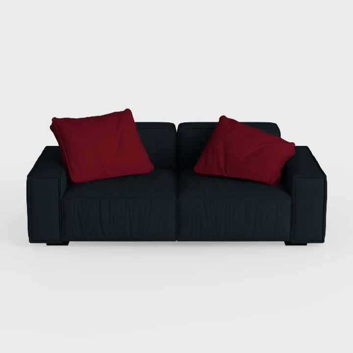 77'' Patio Sofa, All Weather Outdoor Rattan Wicker
