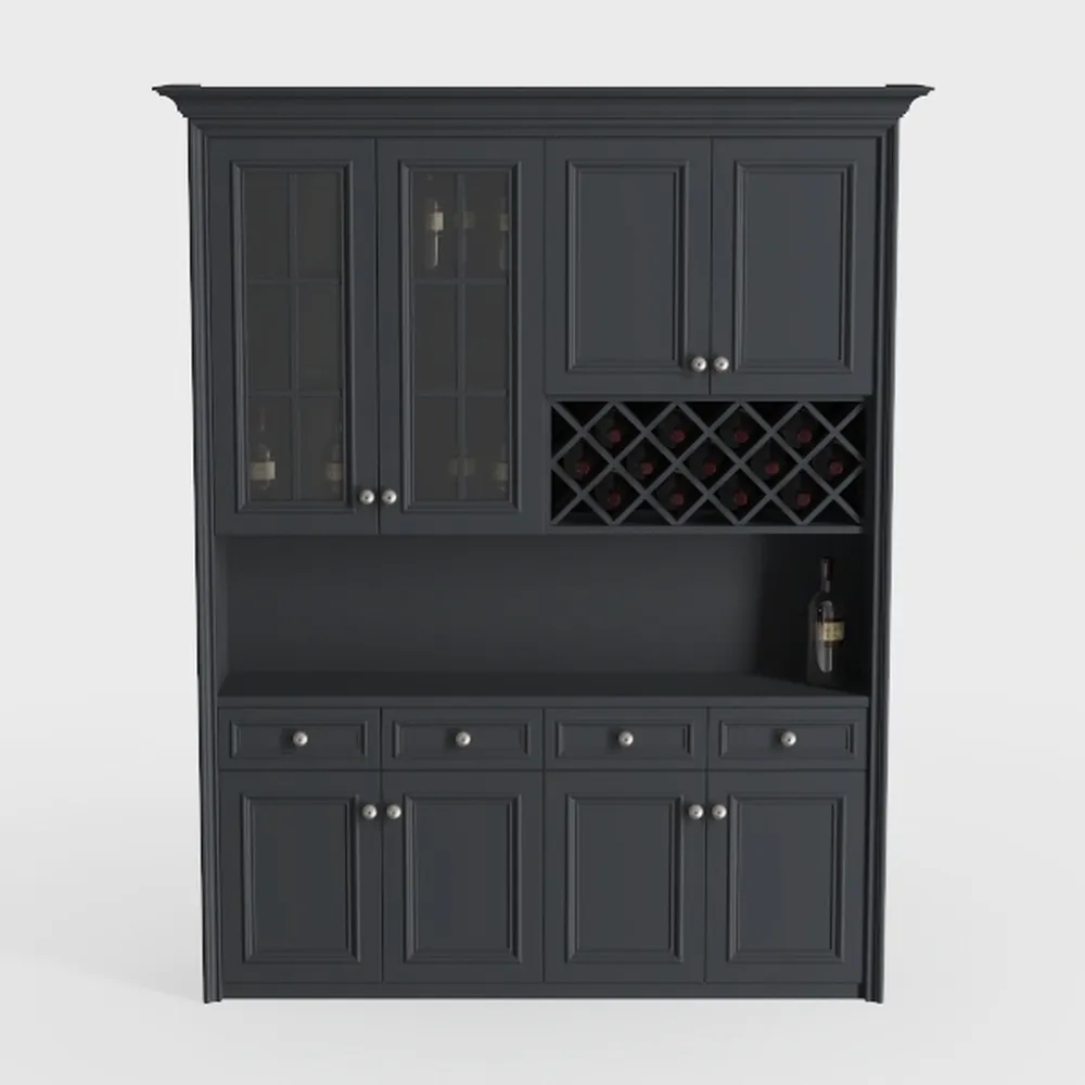 67.7 Inch Farmhouse Pantry Storage Cabinet with