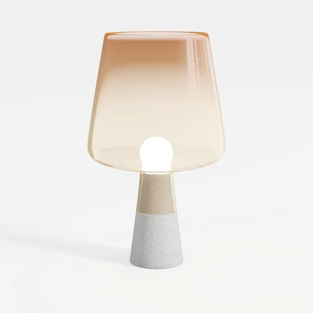 Modern Ribbed Ceramic Vase – Round Bisque