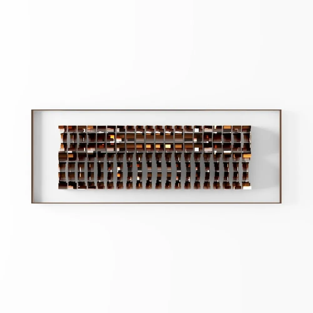 yiijeah Brown Wall Art for Living Roon - Large