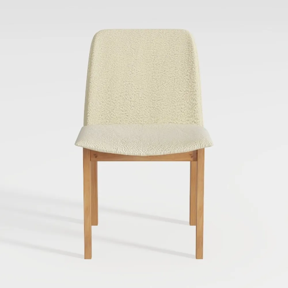 Set of 2 Driftwood Contemporary Beige Fabric 19"