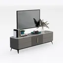 tv cabinet_BLACK_26 Right 45 Degree View
