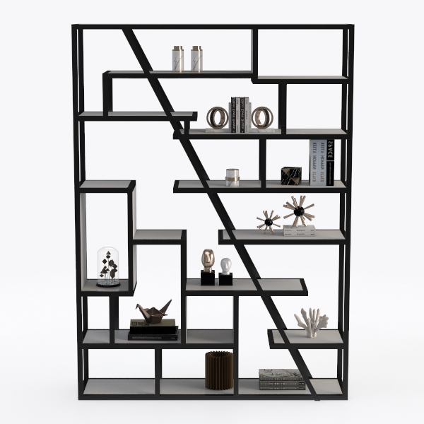 Tribesigns 70.86-Inch Tall Bookshelf, Industrial