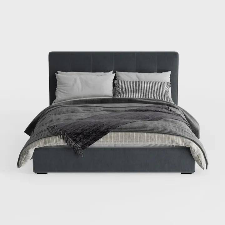 Benjara BM301425 Dex Tufted Upholstery Modern Plat