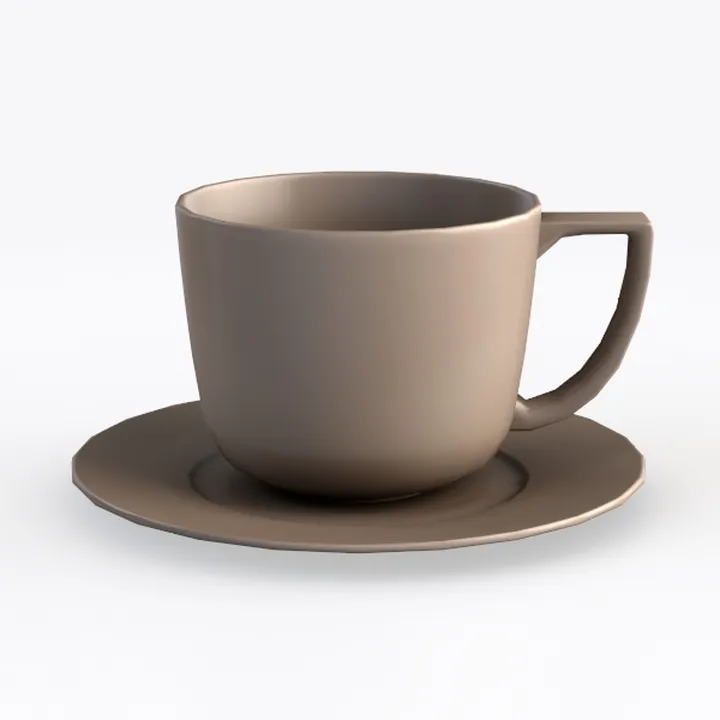 CHINESE PORCELAIN CUP & SAUCER Prairie