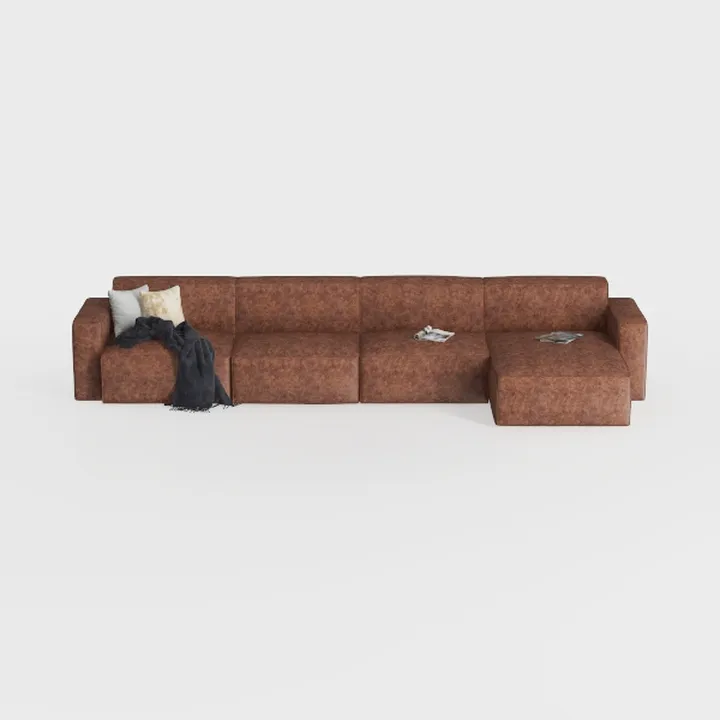 Pemberly Row 9-Piece U-Shaped Contemporary Fabric