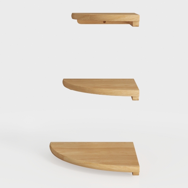 4 Tier Floor Bamboo Tree Bookshelf Modern Floor