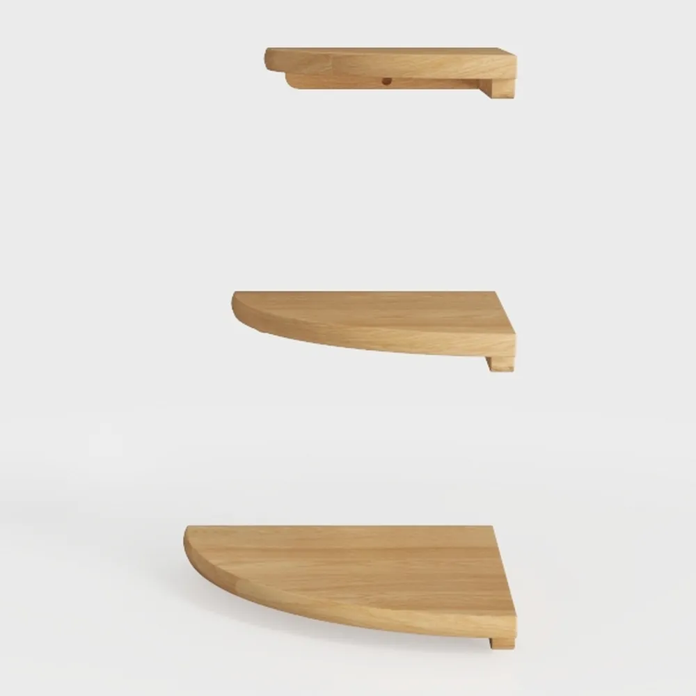 4 Tier Floor Bamboo Tree Bookshelf Modern Floor