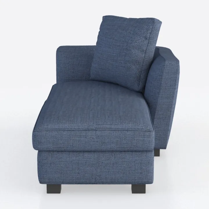 38.5 Oversized Accent Chair with Storage Blue