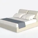 Bernards 1132-103 Platform, Twin, Beige Left 45 Degree View