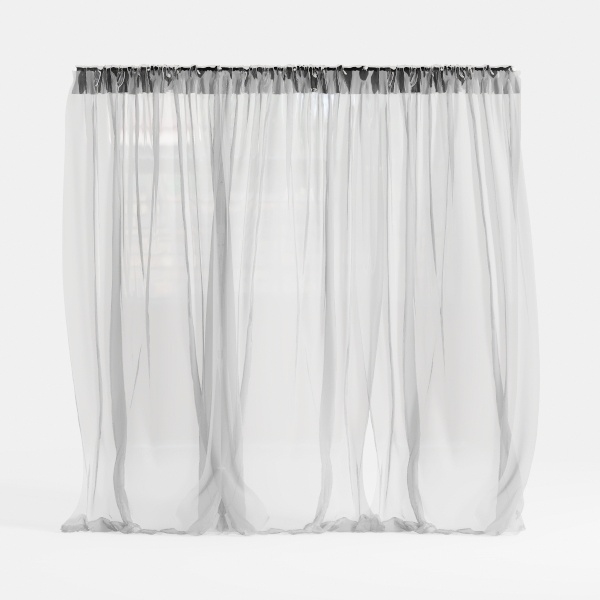 No Hooks Required Waffle Weave Shower Curtain with