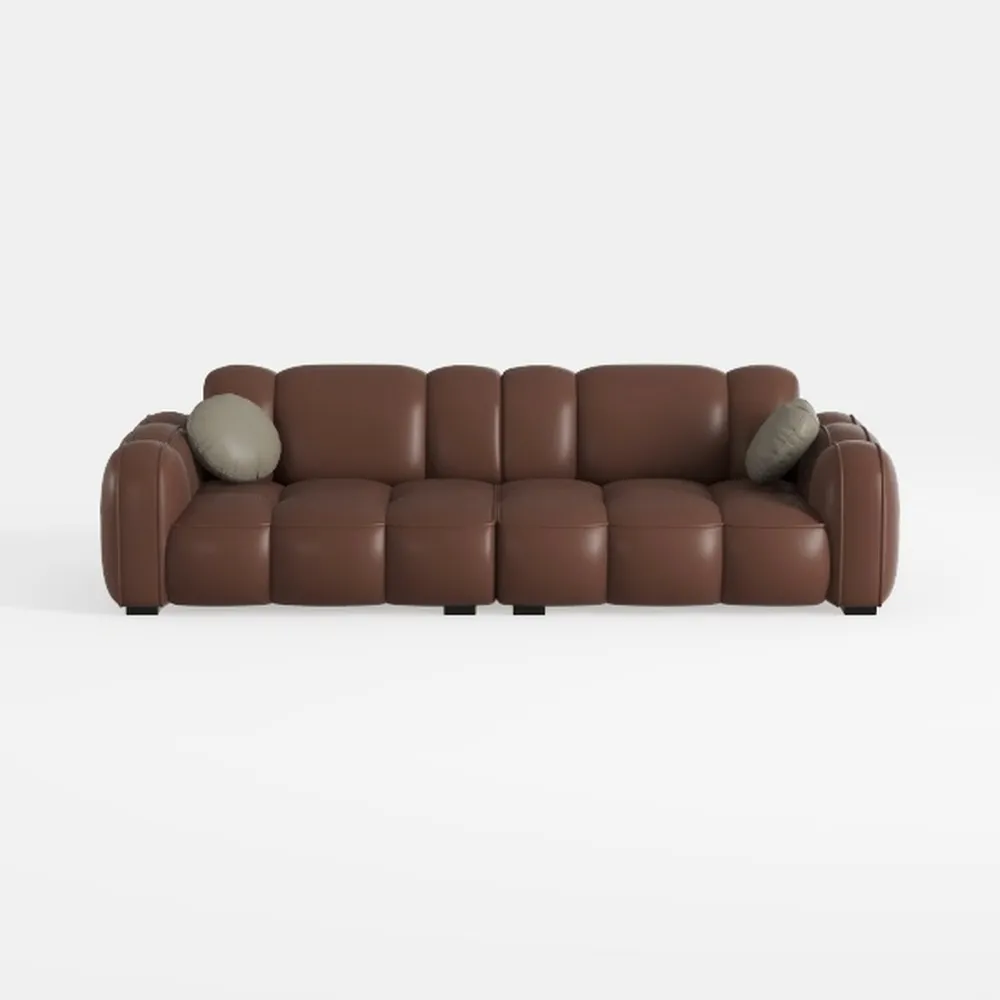 Premium Sectional Sofa Set with Curved Design