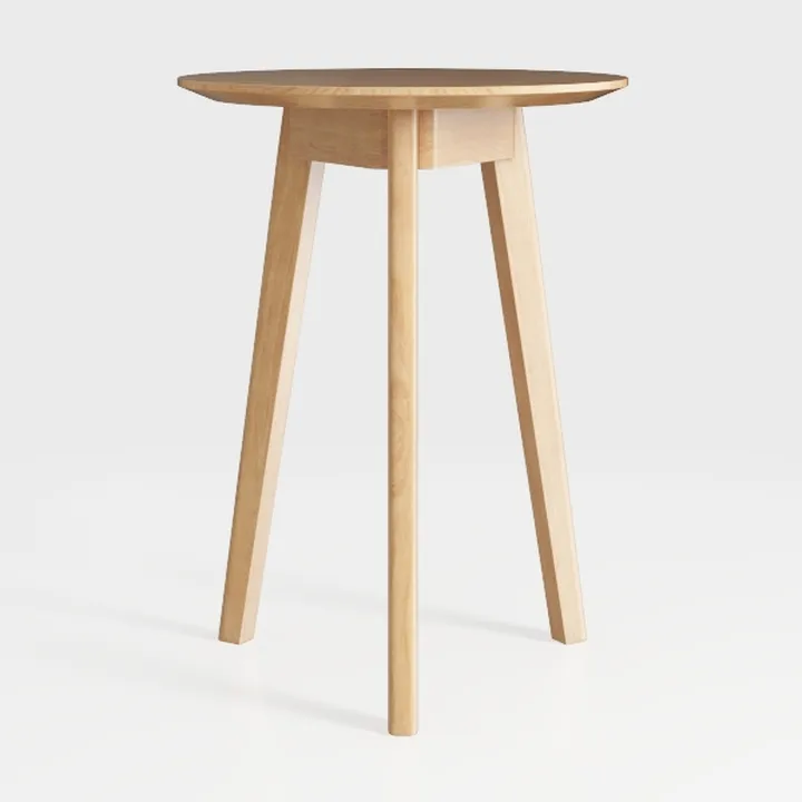 Small Round End Table Removable Mini Desk Wooden C
