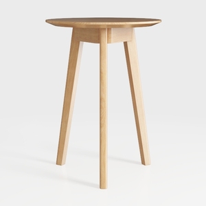 Small Round End Table Removable Mini Desk Wooden C