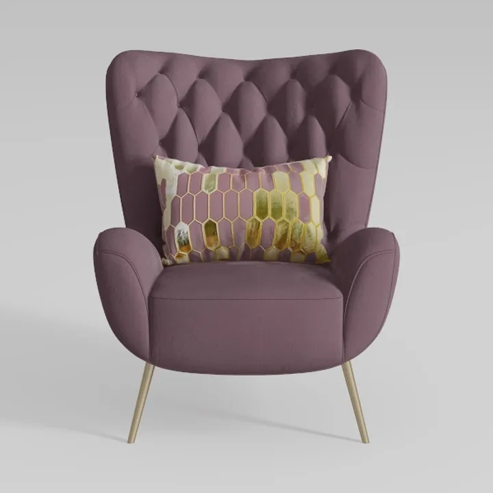 Living Room Accent Chair Comfy Upholstered Wingbac