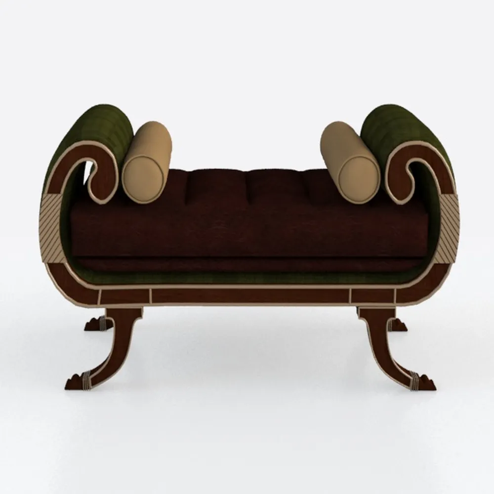 Lounger Sofa Bronze Sculpture Love Statue Decor