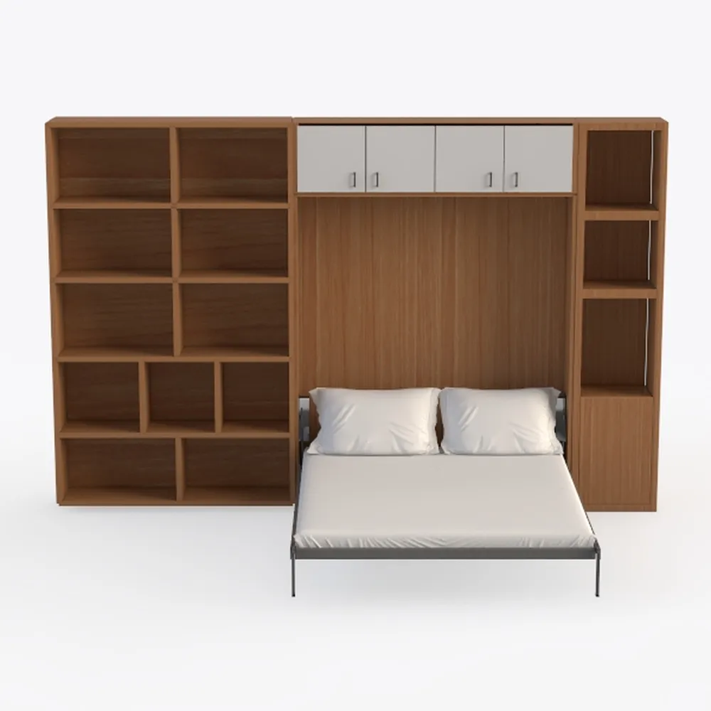 Bestar Cielo Murphy Bed with 2 Closet Organizers (