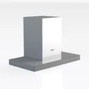 IKTCH 30 inch Wall Mount Range Hood, 390 CFM Low Right 45 Degree View