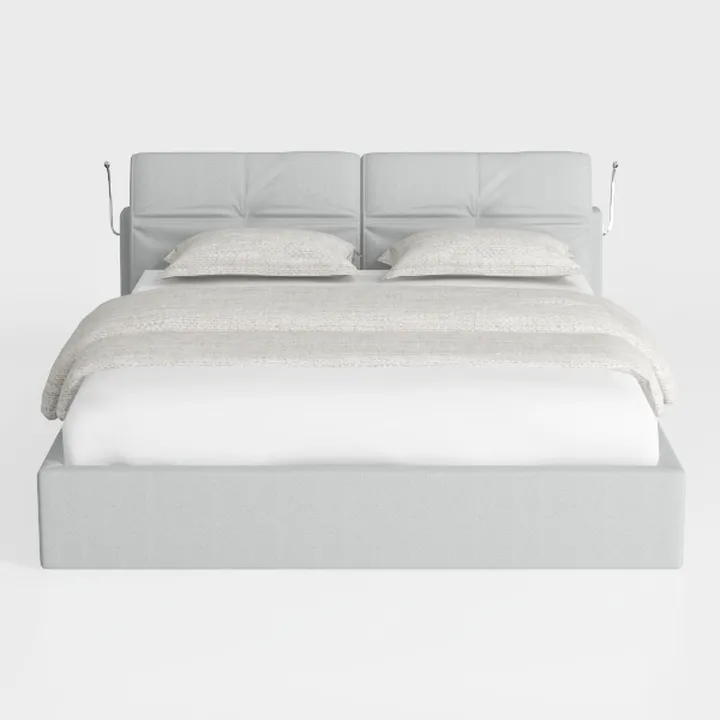 Baxton Studio Cadmus Channel-Tufted Platform Bed, 