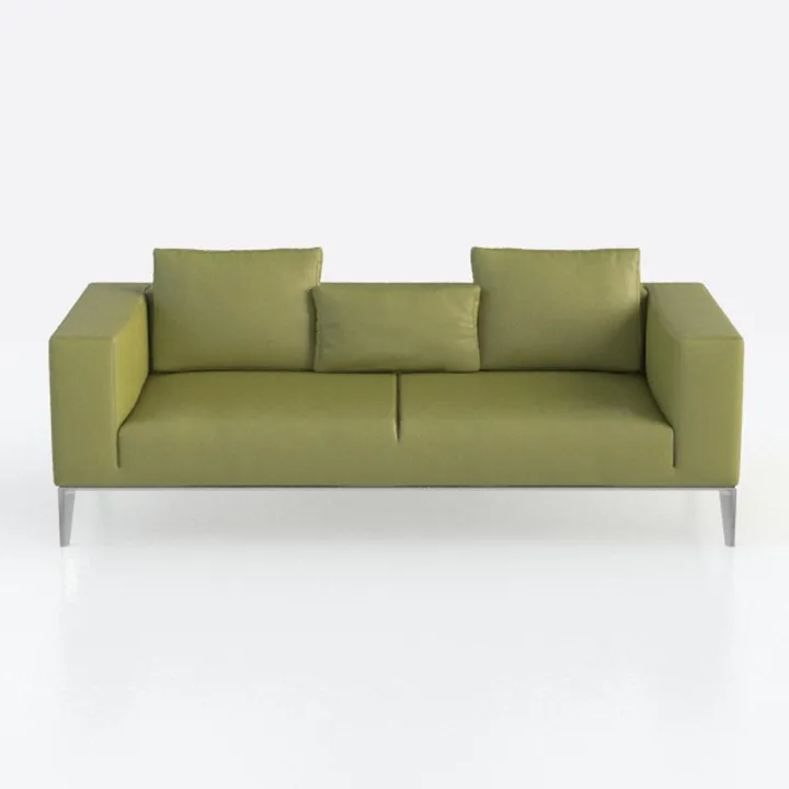 Hybition Velvet Loveseat Modern Sofa with Wooden L