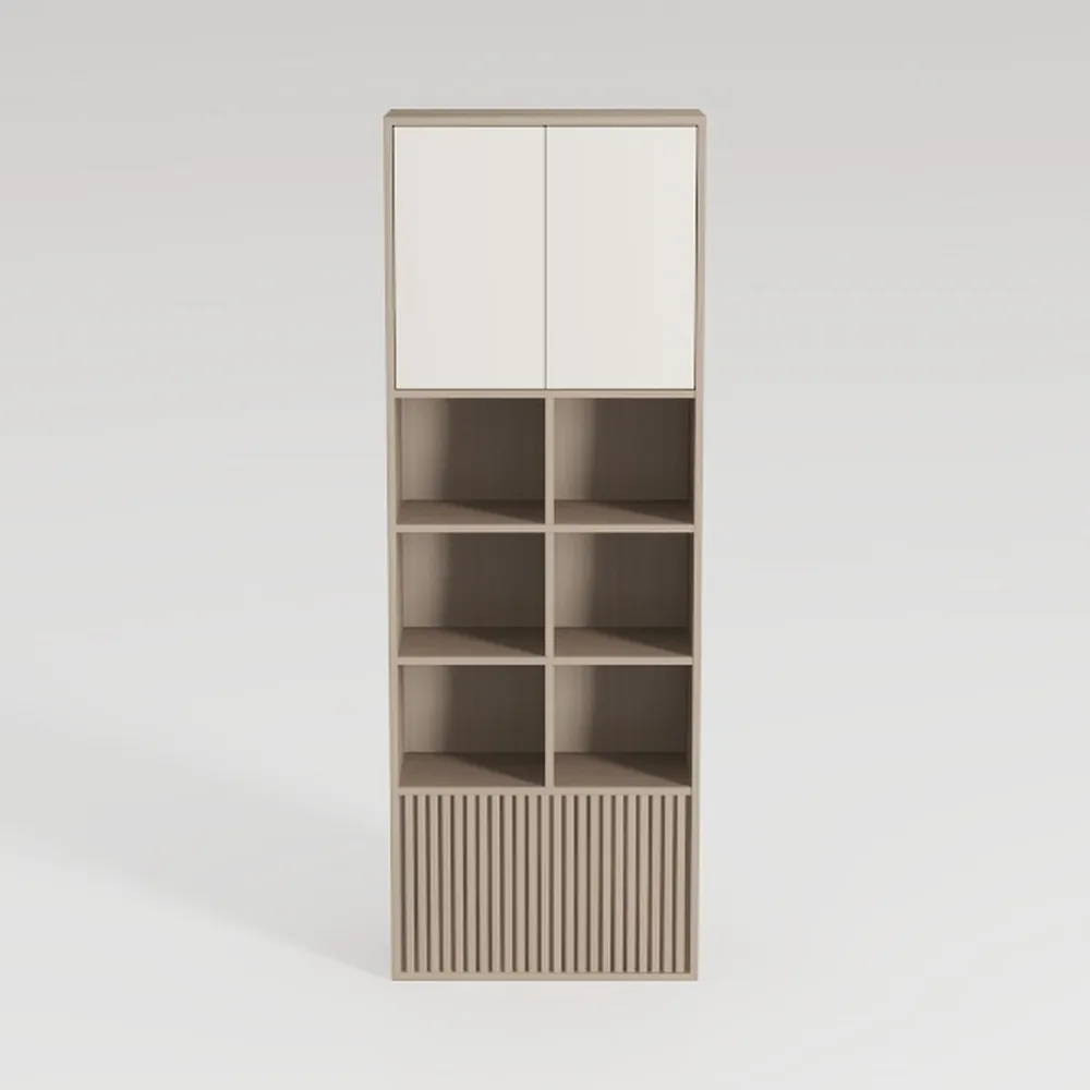 72" Tall Book Shelve Bookcases with Doors, Floor