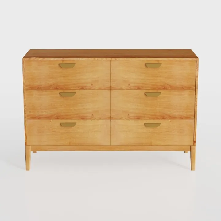 Walker Edison Sloane 6-Drawer Solid Wood Dresser