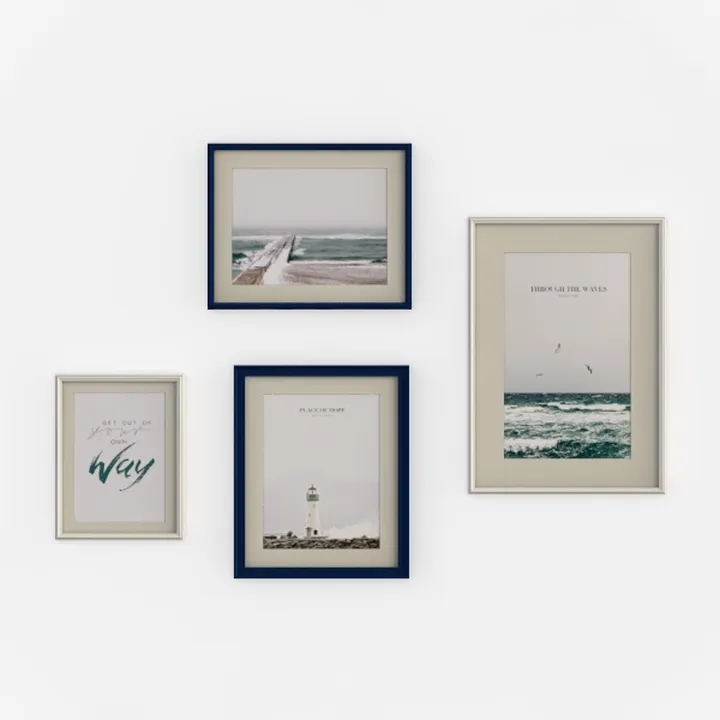 sechars Coastal Canvas Wall Art Seashell Starfish