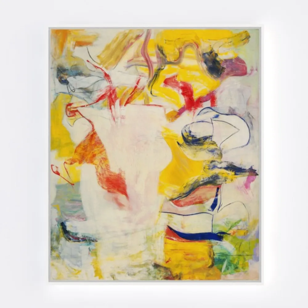 Abstract Floral Painting Prints Bathroom Decor