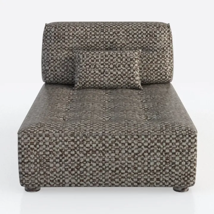 VanAcc 53 Inch Chaise Lounge Indoor, Plush Sleeper