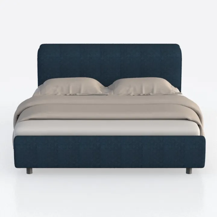 BOWERY HILL Modern Velvet Tufted Platform Storage 