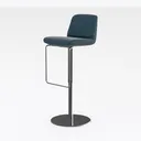MoNiBloom Bar Stools Set of 2 PU Leather Swivel Right 45 Degree View