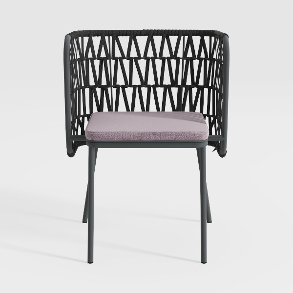 Patiorama Patio Dining Chair Set of 2, Woven Rope