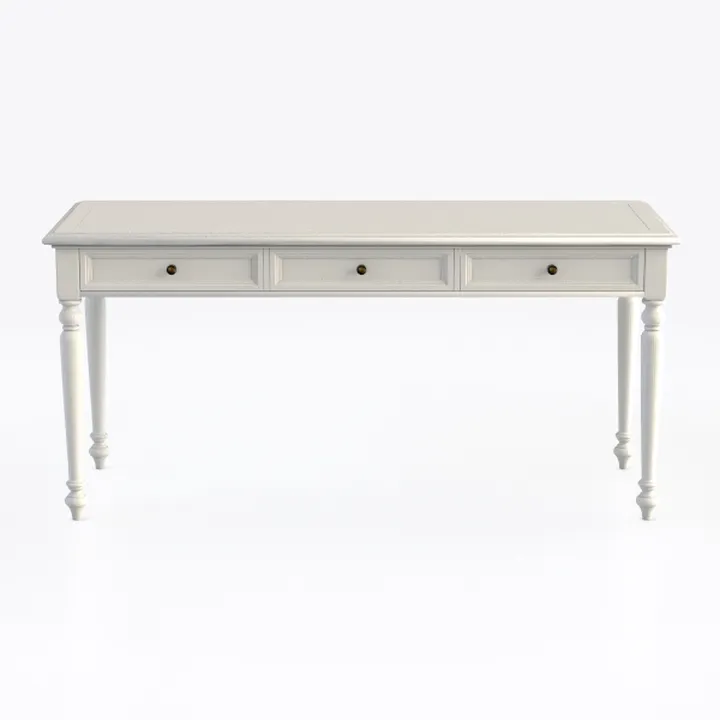 Beige Writing Computer Desks with Drawers, 47" 