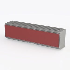 Minimalist Metal Fabric Long Soundbar 3D Model