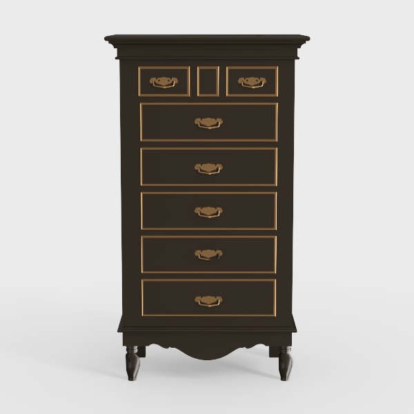 WLIVE Farmhouse Dresser for Bedroom, Tall Wood