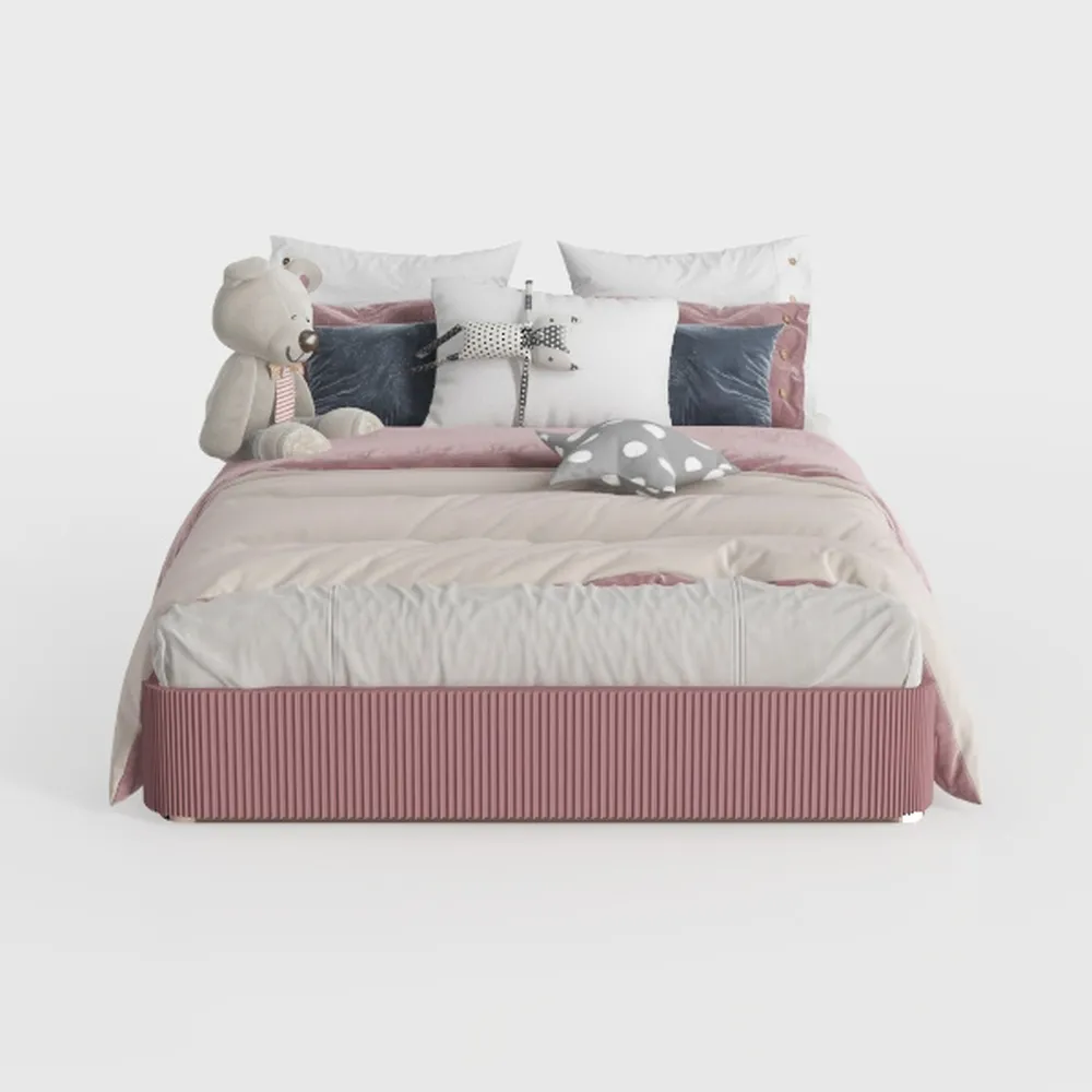 DUORUIMI Velvet Upholstered Bed Frame Platform Bed