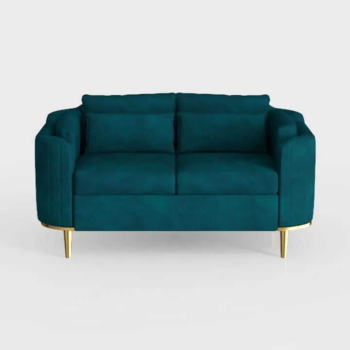 LEVNARY Velvet Reading Armchair, Modern Button