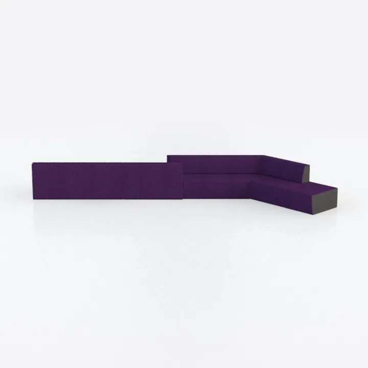 Glory Furniture Malone Microsuede Sectional in Pur