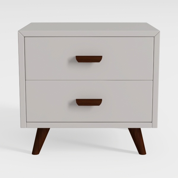 Alpine Furniture Dakota Nightstand, 21" W x 16"
