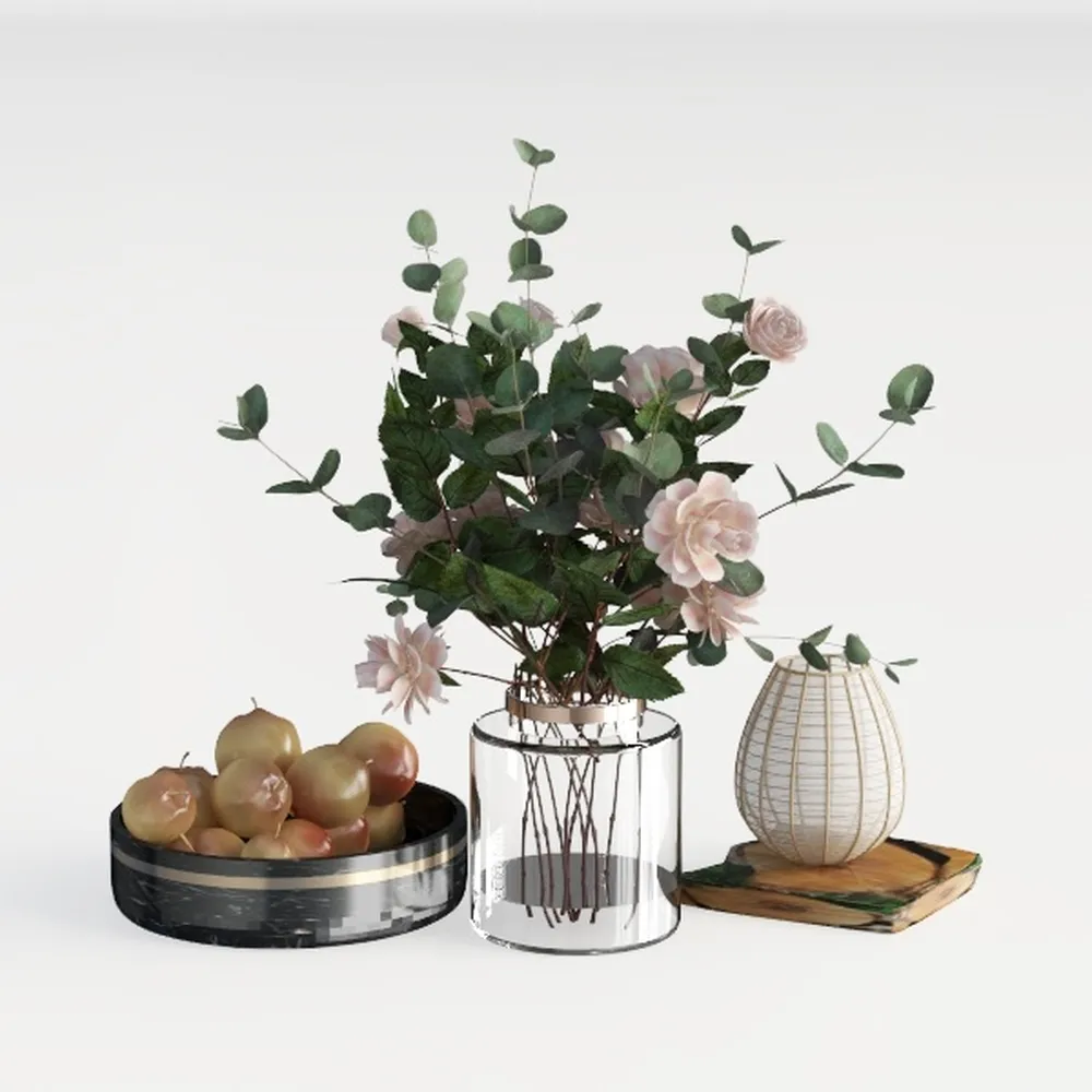 Glass Bottle With Wooden Stopper Micro Landscape Glass Ecological Bottle Round Flower Vase Hydroponic Container