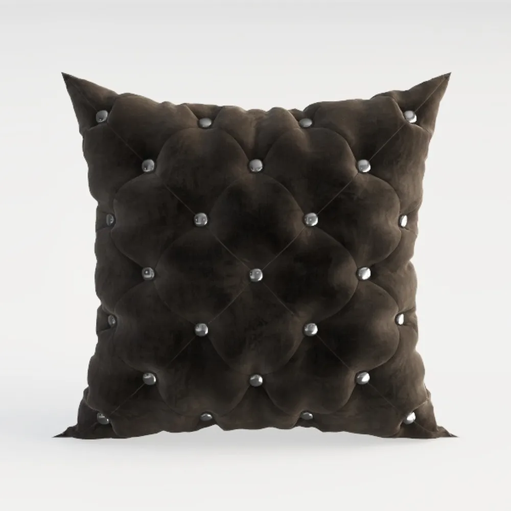 BRAWARM Black Leather Throw Pillow Covers 16 X 16