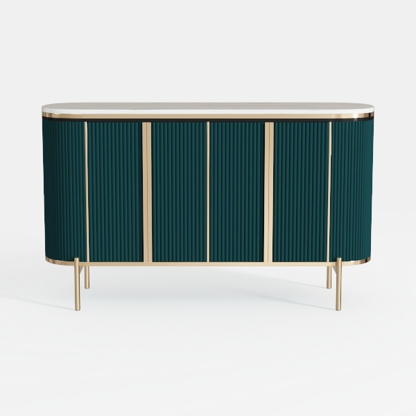 OKD Modern 54&quot; Fluted Sideboard Buffet Cabinet