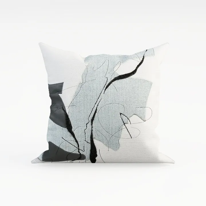 Minimalist Abstract Fabric Throw Pillow Decorative 3D Model