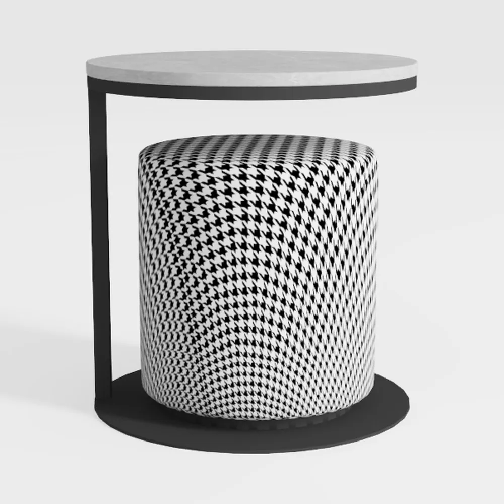 2 Seater Patio Sofa with Cushions and Parasol Gray