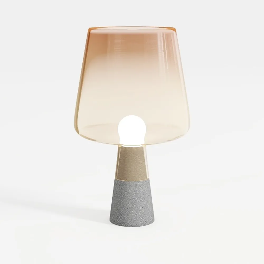 Small Pleated Table Lamp for Bedroom, Bedside Lamp