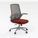 Sweetcrispy Ergonomic Mid-Back Mesh Home Office Right 45 Degree View