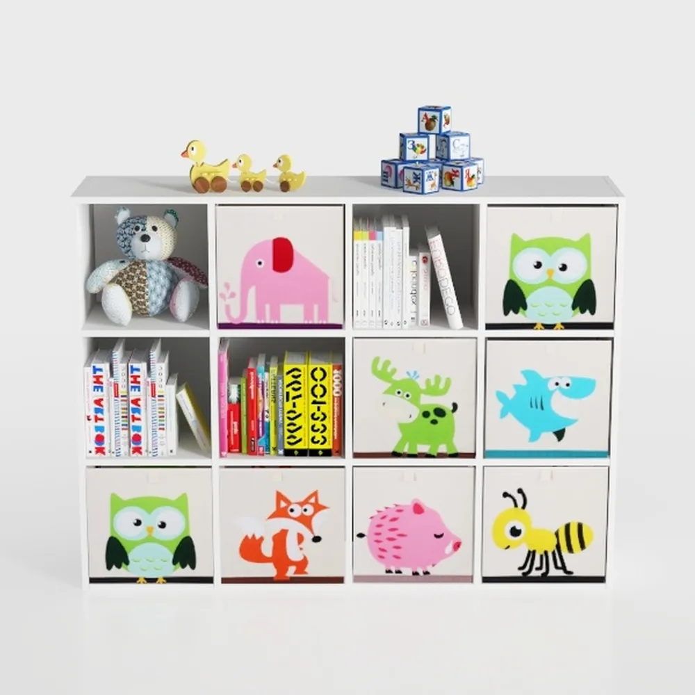 Book Shelf for Kids, 10 Cubes Storage Organizer