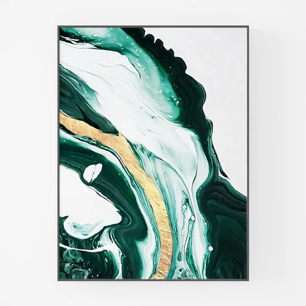 Lotus Flower Canvas Wall Art for Living Room White