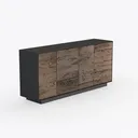 Sideboard Buffet Cabinet with Storage - 65’’ Large Right 45 Degree View