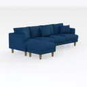 SPOFLYINN L Shaped Sectional Sofa with Storage Foo Right 45 Degree View